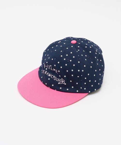 HELLO.SANFRANCISCO(ハローサンフランシスコ)の「【HELLO.SANFRANCISCO】星柄プリントツートーンロゴキャップ(キャップ・レディース・グレー/ブラウン/ネイビー・ONE SIZE)」の9枚目の写真
