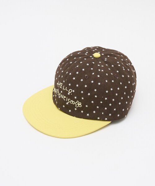 HELLO.SANFRANCISCO(ハローサンフランシスコ)の「【HELLO.SANFRANCISCO】星柄プリントツートーンロゴキャップ(キャップ・レディース・グレー/ブラウン/ネイビー・ONE SIZE)」の10枚目の写真