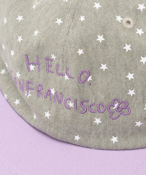 HELLO.SANFRANCISCO(ハローサンフランシスコ)の「【HELLO.SANFRANCISCO】星柄プリントツートーンロゴキャップ(キャップ・レディース・グレー/ブラウン/ネイビー・ONE SIZE)」の14枚目の写真