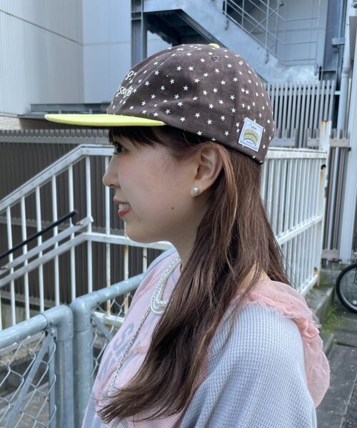 HELLO.SANFRANCISCO(ハローサンフランシスコ)の「【HELLO.SANFRANCISCO】星柄プリントツートーンロゴキャップ(キャップ・レディース・グレー/ブラウン/ネイビー・ONE SIZE)」の19枚目の写真