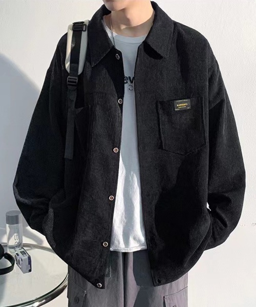 KELVIN(ケルヴァン)の「Corduroy Shirt Jacket コーデュロイシャツジャケット(シャツ/ブラウス・メンズ・アイボリー/ブラック・MEDIUM/LARGE)」の14枚目の写真