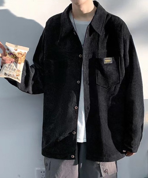 KELVIN(ケルヴァン)の「Corduroy Shirt Jacket コーデュロイシャツジャケット(シャツ/ブラウス・メンズ・アイボリー/ブラック・MEDIUM/LARGE)」の15枚目の写真