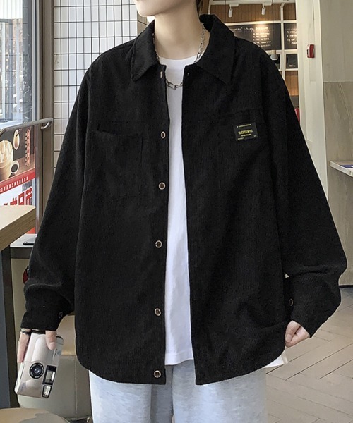 KELVIN(ケルヴァン)の「Corduroy Shirt Jacket コーデュロイシャツジャケット(シャツ/ブラウス・メンズ・アイボリー/ブラック・MEDIUM/LARGE)」の17枚目の写真