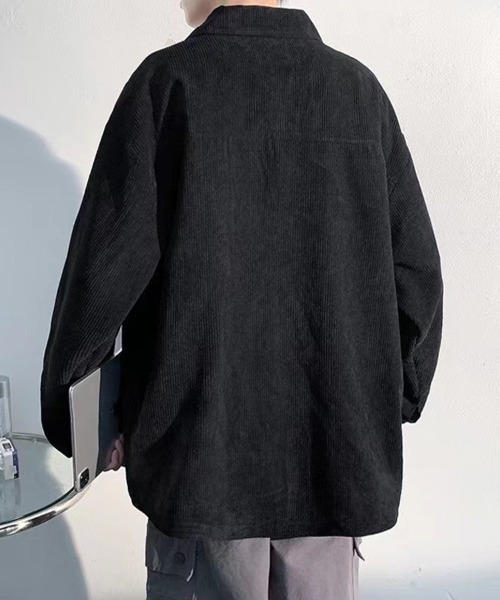 KELVIN(ケルヴァン)の「Corduroy Shirt Jacket コーデュロイシャツジャケット(シャツ/ブラウス・メンズ・アイボリー/ブラック・MEDIUM/LARGE)」の8枚目の写真