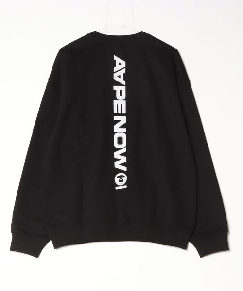 AAPE BY A BATHING APE（エーエイプバイアベイシングエイプ）の「AAPE NOW CREW NECK SWEAT（スウェット・メンズ・カーキ/ブラック・MEDIUM/LARGE/XX-LARGE/X-LARGE/SMALL）」の6枚目の写真