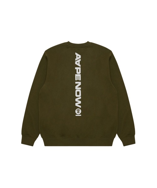 AAPE BY A BATHING APE（エーエイプバイアベイシングエイプ）の「AAPE NOW CREW NECK SWEAT（スウェット・メンズ・カーキ/ブラック・MEDIUM/LARGE/XX-LARGE/X-LARGE/SMALL）」の3枚目の写真