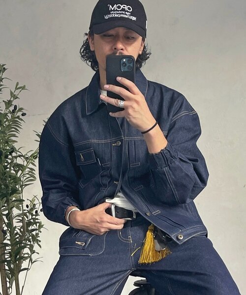 CPCM（シーピーシーエム）の「【ultrabra1n's企画】]N.T.T（デニムジャケット・メンズ・ネイビー・MEDIUM/LARGE）」の3枚目の写真