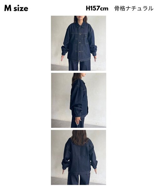 CPCM（シーピーシーエム）の「【ultrabra1n's企画】]N.T.T（デニムジャケット・メンズ・ネイビー・MEDIUM/LARGE）」の5枚目の写真