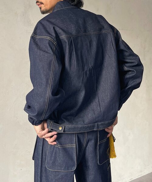CPCM（シーピーシーエム）の「【ultrabra1n's企画】]N.T.T（デニムジャケット・メンズ・ネイビー・MEDIUM/LARGE）」の10枚目の写真