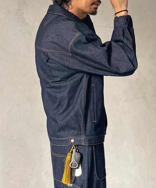 CPCM（シーピーシーエム）の「【ultrabra1n's企画】]N.T.T（デニムジャケット・メンズ・ネイビー・MEDIUM/LARGE）」の11枚目の写真
