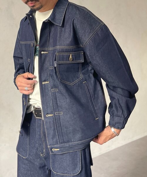 CPCM（シーピーシーエム）の「【ultrabra1n's企画】]N.T.T（デニムジャケット・メンズ・ネイビー・MEDIUM/LARGE）」の12枚目の写真