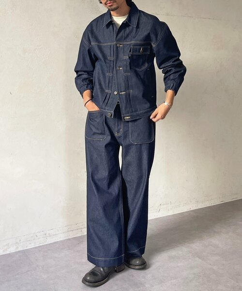 CPCM（シーピーシーエム）の「【ultrabra1n's企画】]N.T.T（デニムジャケット・メンズ・ネイビー・MEDIUM/LARGE）」の13枚目の写真