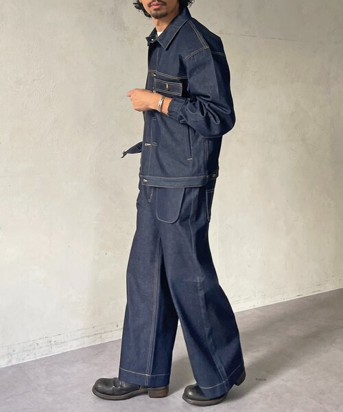 CPCM（シーピーシーエム）の「【ultrabra1n's企画】]N.T.T（デニムジャケット・メンズ・ネイビー・MEDIUM/LARGE）」の14枚目の写真