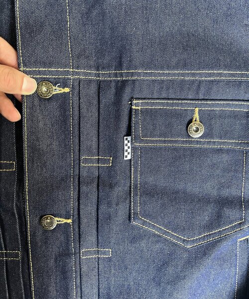 CPCM（シーピーシーエム）の「【ultrabra1n's企画】]N.T.T（デニムジャケット・メンズ・ネイビー・MEDIUM/LARGE）」の21枚目の写真