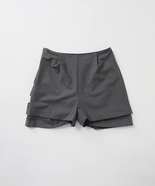 U by SPICK&SPAN(ユーバイスピックアンドスパン)の「ラップミニスカート(スカート・レディース・チャコールグレー/ベージュ・36/38)」の20枚目の写真