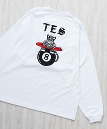 TES EIGHT BALL OUTLAWS EMB LONG SLEEVE BIG T-SHIRT / ロンT