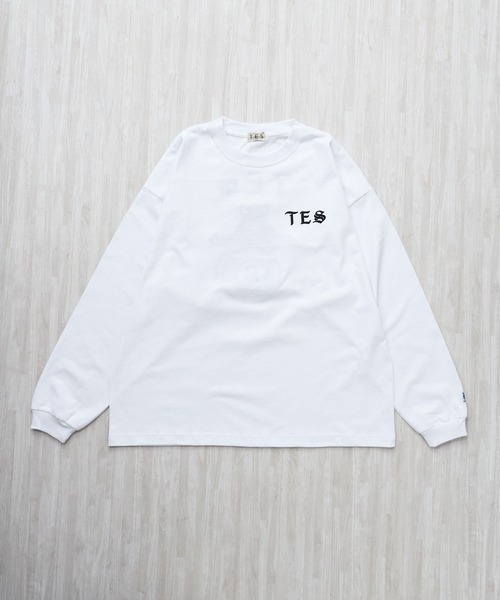The Endless Summer(エンドレスサマー)の「TES EIGHT BALL OUTLAWS EMB LONG SLEEVE BIG T-SHIRT / ロンT(Tシャツ/カットソー・メンズ・ブラック/ネイビー/ホワイト・SMALL/MEDIUM/LARGE/X-LARGE/XX-LARGE)」の5枚目の写真