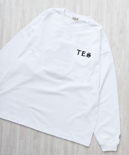 The Endless Summer(エンドレスサマー)の「TES EIGHT BALL OUTLAWS EMB LONG SLEEVE BIG T-SHIRT / ロンT(Tシャツ/カットソー・メンズ・ブラック/ネイビー/ホワイト・SMALL/MEDIUM/LARGE/X-LARGE/XX-LARGE)」の7枚目の写真