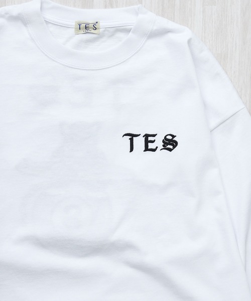The Endless Summer(エンドレスサマー)の「TES EIGHT BALL OUTLAWS EMB LONG SLEEVE BIG T-SHIRT / ロンT(Tシャツ/カットソー・メンズ・ブラック/ネイビー/ホワイト・SMALL/MEDIUM/LARGE/X-LARGE/XX-LARGE)」の8枚目の写真