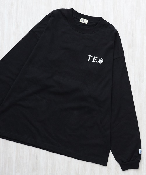 The Endless Summer(エンドレスサマー)の「TES EIGHT BALL OUTLAWS EMB LONG SLEEVE BIG T-SHIRT / ロンT(Tシャツ/カットソー・メンズ・ブラック/ネイビー/ホワイト・SMALL/MEDIUM/LARGE/X-LARGE/XX-LARGE)」の12枚目の写真