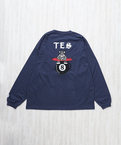 The Endless Summer(エンドレスサマー)の「TES EIGHT BALL OUTLAWS EMB LONG SLEEVE BIG T-SHIRT / ロンT(Tシャツ/カットソー・メンズ・ブラック/ネイビー/ホワイト・SMALL/MEDIUM/LARGE/X-LARGE/XX-LARGE)」の16枚目の写真