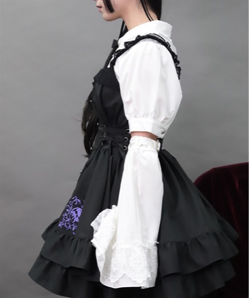 NIBBLE POISON(ニブルポイズン)の「姫袖アームカバー付BL(シャツ/ブラウス・レディース・ホワイト/ブラック・MEDIUM)」の10枚目の写真