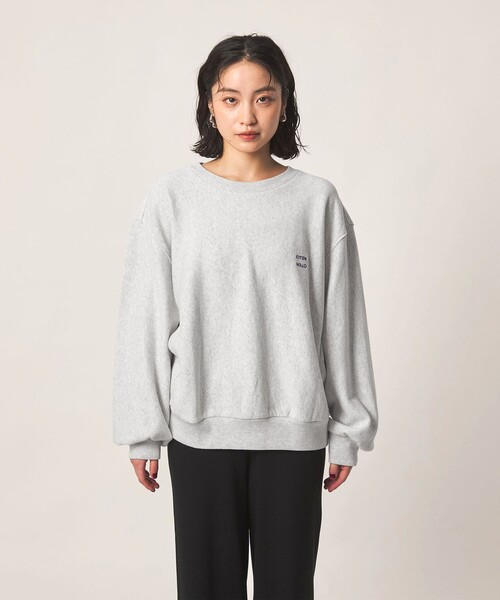 CITEN（シテン）の「＜CITEN＞ユルショートスウェット（スウェット・レディース・ワイン/ブラック/ライトグレー・M/S）」の10枚目の写真