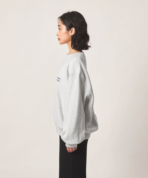 CITEN（シテン）の「＜CITEN＞ユルショートスウェット（スウェット・レディース・ワイン/ブラック/ライトグレー・M/S）」の11枚目の写真