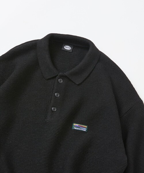 FREAK'S STORE(フリークスストア)の「限定展開 リラックスフィット ワンポイントロゴ POLO ニット(ニット/セーター・メンズ・チャコールグレー/ブラウン/ネイビー/ブラック・SMALL/MEDIUM/LARGE)」の6枚目の写真