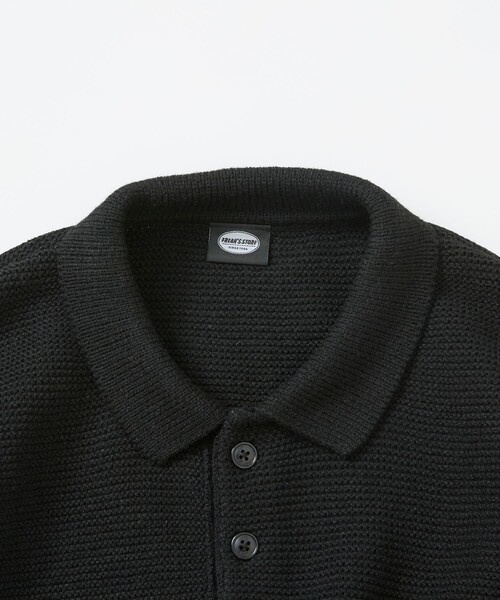 FREAK'S STORE(フリークスストア)の「限定展開 リラックスフィット ワンポイントロゴ POLO ニット(ニット/セーター・メンズ・チャコールグレー/ブラウン/ネイビー/ブラック・SMALL/MEDIUM/LARGE)」の7枚目の写真