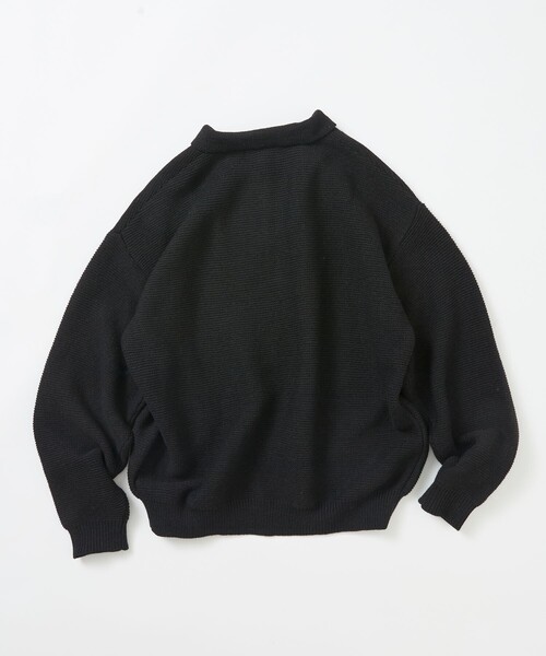 FREAK'S STORE(フリークスストア)の「限定展開 リラックスフィット ワンポイントロゴ POLO ニット(ニット/セーター・メンズ・チャコールグレー/ブラウン/ネイビー/ブラック・SMALL/MEDIUM/LARGE)」の13枚目の写真