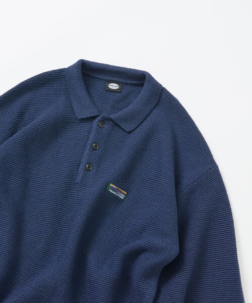FREAK'S STORE(フリークスストア)の「限定展開 リラックスフィット ワンポイントロゴ POLO ニット(ニット/セーター・メンズ・チャコールグレー/ブラウン/ネイビー/ブラック・SMALL/MEDIUM/LARGE)」の15枚目の写真
