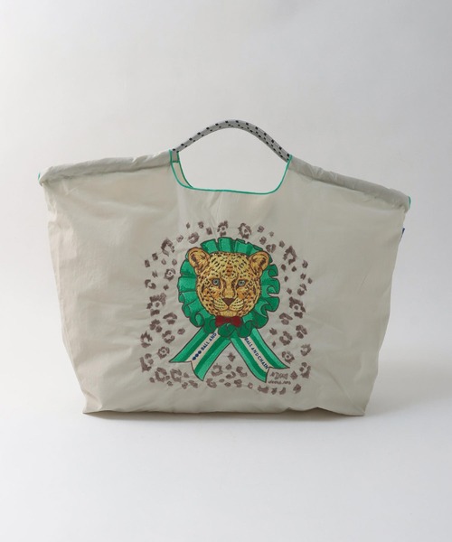 Three Four Time(スリーフォータイム)の「<一部店舗・WEB限定>【Ball&Chain】D.LEOPARD <L>(トートバッグ・レディース・ライトグレー/キャメル・FREE)」の3枚目の写真