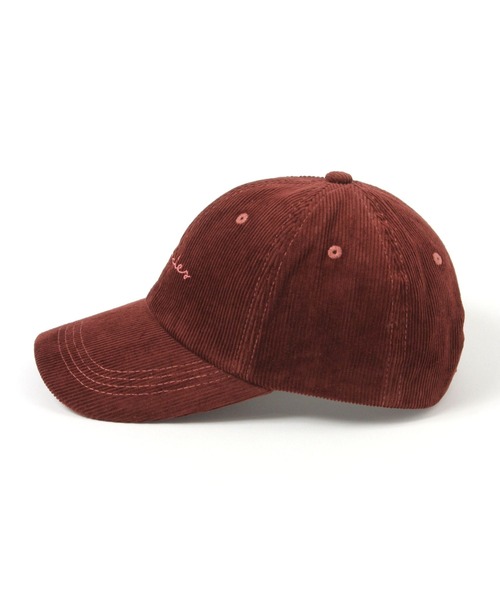GLOBAL WORK（グローバルワーク）の「UVコーデュロイロゴCAP/1060327（キャップ・レディース・レッド/ベージュ/ダークブラウン・FREE）」の4枚目の写真