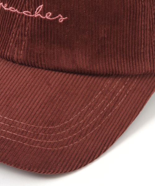GLOBAL WORK（グローバルワーク）の「UVコーデュロイロゴCAP/1060327（キャップ・レディース・レッド/ベージュ/ダークブラウン・FREE）」の8枚目の写真
