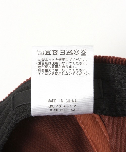 GLOBAL WORK（グローバルワーク）の「UVコーデュロイロゴCAP/1060327（キャップ・レディース・レッド/ベージュ/ダークブラウン・FREE）」の11枚目の写真
