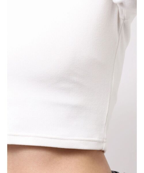 GYDA(ジェイダ)の「GYDA bijou fluffyトップス(Tシャツ/カットソー・レディース・オフホワイト/ブラック/チャコールグレー・FREE)」の7枚目の写真