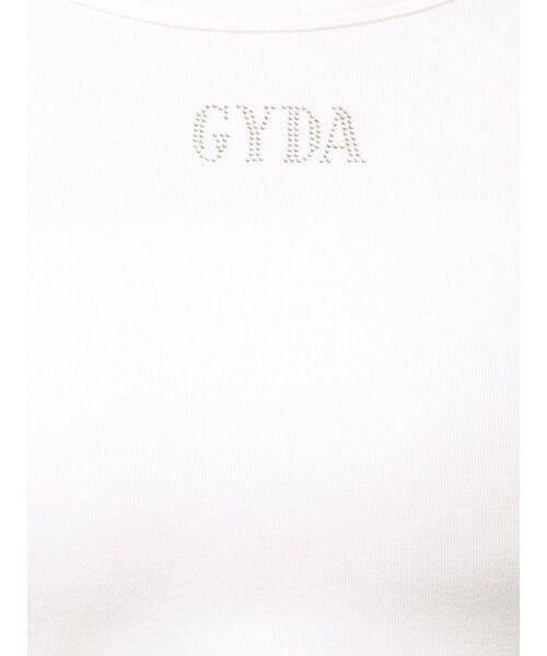 GYDA(ジェイダ)の「GYDA bijou fluffyトップス(Tシャツ/カットソー・レディース・オフホワイト/ブラック/チャコールグレー・FREE)」の4枚目の写真