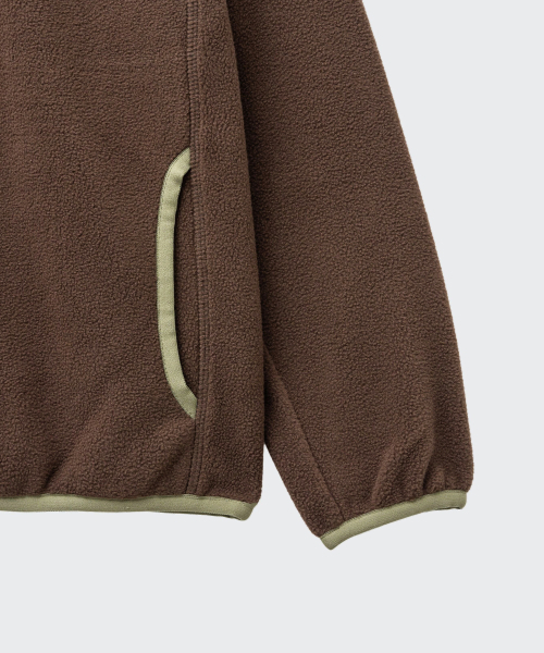 MUSINSA STANDARD KIDS（ムシンサスタンダードキッズ）の「ポーラフリーススナッププルオーバー[ブラウン]（ブルゾン・レディース・その他・120/130/140/150/160）」の8枚目の写真