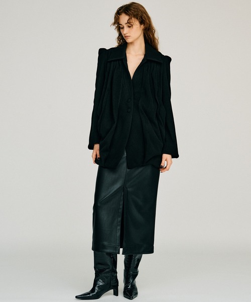 PRANK PROJECT(プランクプロジェクト)の「【2026Winter Pre-Order】ベルトコンビフェイクレザーマキシスカート / Belt Combo Fake Leather Maxi Skirt(スカート・レディース・ブラウン/ブラック・36/38)」の17枚目の写真