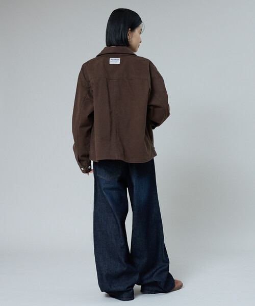 FREAK'S STORE(フリークスストア)の「USAコットン バックシンチパンツ(デニムパンツ・レディース・ネイビー/ダークネイビー/サックスブルー・MEDIUM/SMALL)」の21枚目の写真