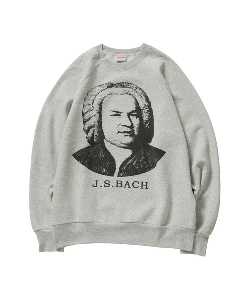 bonjour records(ボンジュールレコーズ)の「Healthknit for bonjour records J.B BACH Sweatshirt ヘルスニット バッハ スウェットシャツ(スウェット・メンズ・グレー/ブラック系その他・M/XL/L)」の4枚目の写真