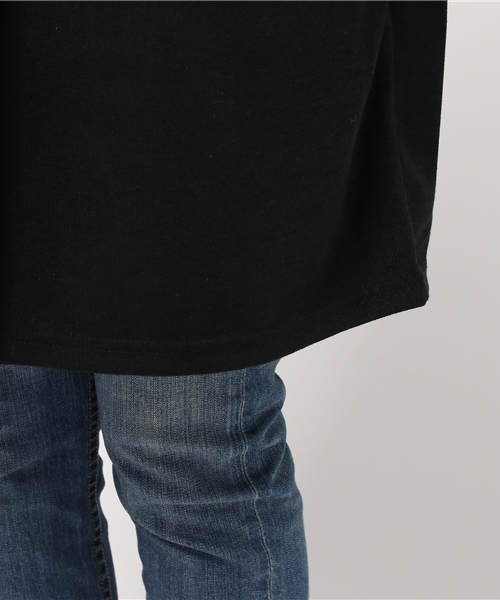 VENCEEXCHANGE（ヴァンスエクスチェンジ）の「ダブルフェイスフードカーディガン           （カーディガン/ボレロ・レディース・ネイビー/ブラック/オフホワイト/グレー・LARGE/MEDIUM）」の8枚目の写真