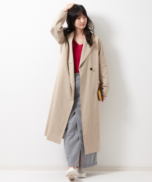 AMERICAN RAG CIE（アメリカンラグシー）の「ロングトレンチコート【WEB限定】/214-CCE-106905004 BG F（トレンチコート・レディース・ベージュ/ネイビー/カーキ・FREE）」の18枚目の写真