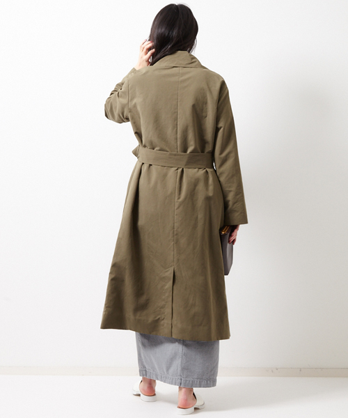 AMERICAN RAG CIE（アメリカンラグシー）の「ロングトレンチコート【WEB限定】/214-CCE-106905004 BG F（トレンチコート・レディース・ベージュ/ネイビー/カーキ・FREE）」の15枚目の写真