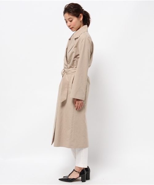 AMERICAN RAG CIE（アメリカンラグシー）の「ロングトレンチコート【WEB限定】/214-CCE-106905004 BG F（トレンチコート・レディース・ベージュ/ネイビー/カーキ・FREE）」の5枚目の写真