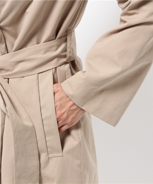 AMERICAN RAG CIE（アメリカンラグシー）の「ロングトレンチコート【WEB限定】/214-CCE-106905004 BG F（トレンチコート・レディース・ベージュ/ネイビー/カーキ・FREE）」の8枚目の写真