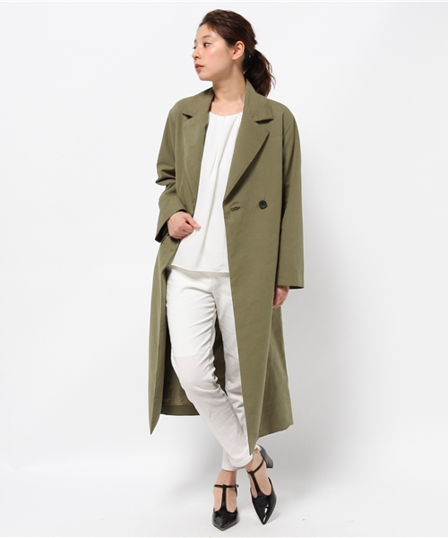 AMERICAN RAG CIE（アメリカンラグシー）の「ロングトレンチコート【WEB限定】/214-CCE-106905004 BG F（トレンチコート・レディース・ベージュ/ネイビー/カーキ・FREE）」の17枚目の写真