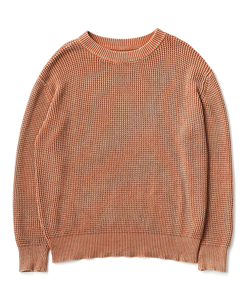 Denime（ドゥニーム）の「ケミカルウォッシュニット（ニット/セーター・メンズ・ブラック/ネイビー/オレンジ/マスタード・LARGE/MEDIUM）」の17枚目の写真