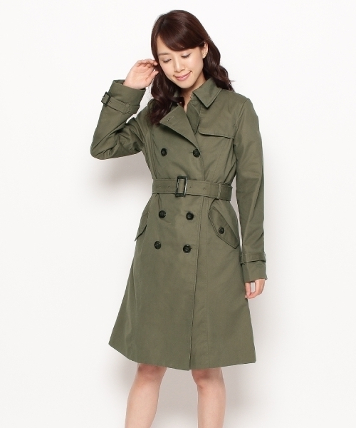 Index インデックス の ライナー付きハイウエストトレンチコート ステンカラーコート Wear